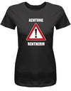 Achtung Rentnerin 2022 - Rentner Ruhestand Damen T-Shirt - T-Shirt bedrucken mit lustigen Sprüchen bei - myShirtStore