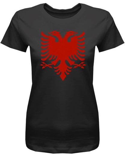 Albanien Adler - Albania Fan - EM WM - Damen T-Shirt - T-Shirt bedrucken mit lustigen Sprüchen bei - myShirtStore