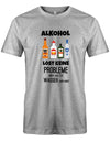 Alkohol löst keine Probleme, aber das tut Wasser auch nicht - Lustige Sprüche - Herren T-Shirt - T-Shirt bedrucken mit lustigen Sprüchen bei - myShirtStore