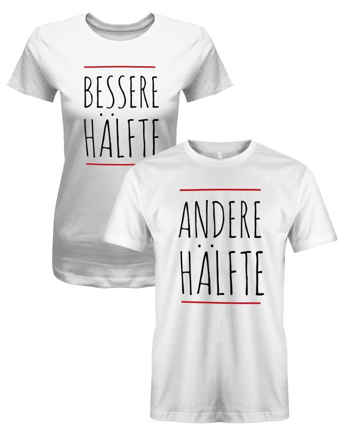 Andere Hälfte - Partner - Herren T-Shirt - T-Shirt bedrucken mit lustigen Sprüchen bei - myShirtStore