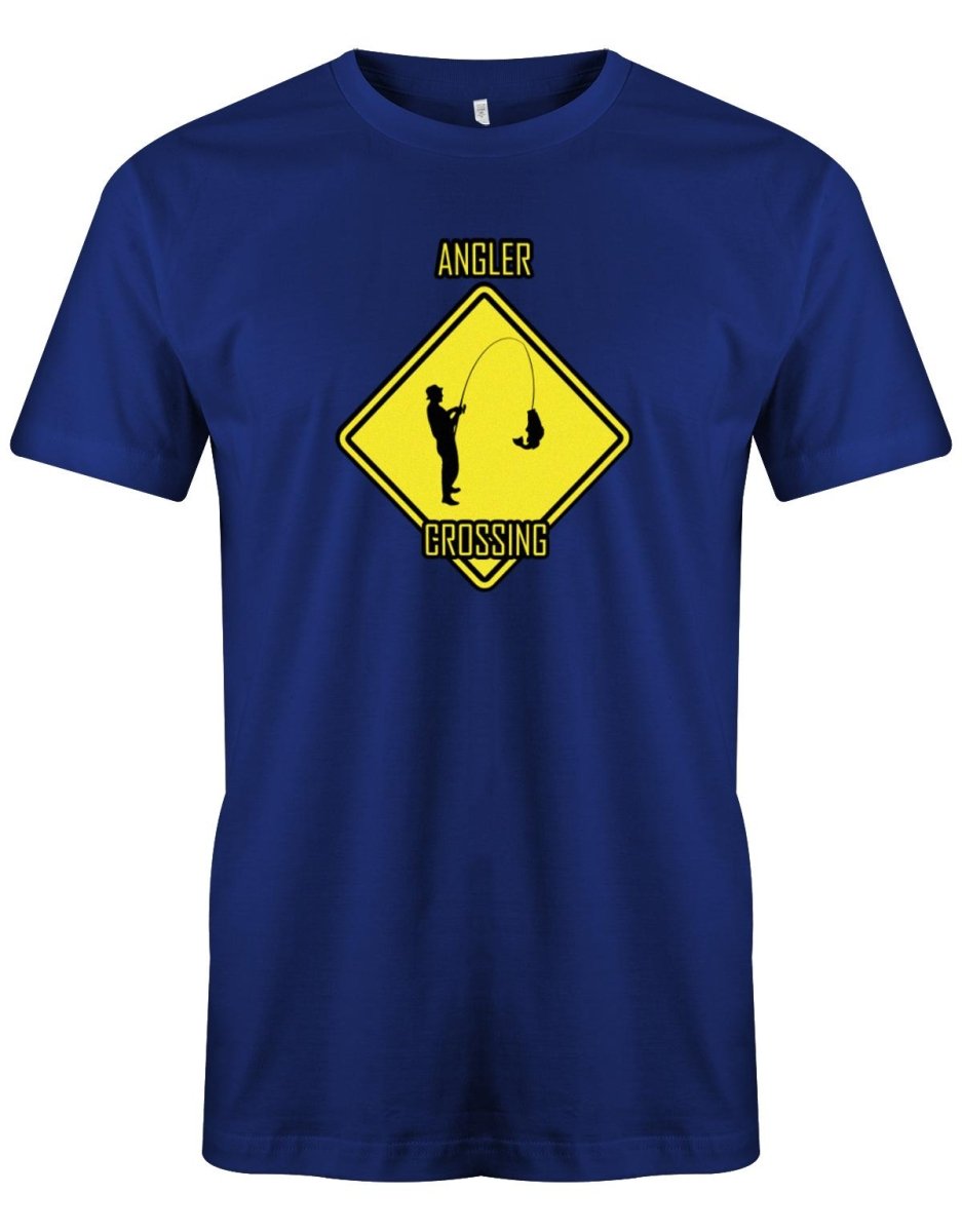 Angler Crossing - angeln - Herren T-Shirt - T-Shirt bedrucken mit lustigen Sprüchen bei - myShirtStore