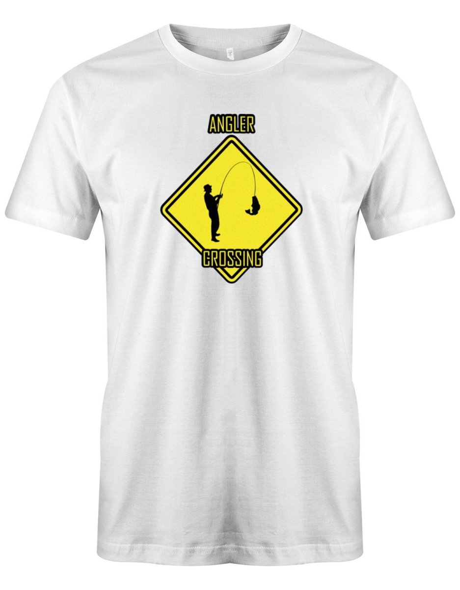 Angler Crossing - angeln - Herren T-Shirt - T-Shirt bedrucken mit lustigen Sprüchen bei - myShirtStore