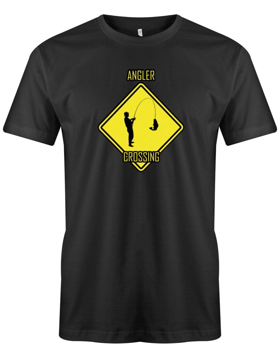 Angler Crossing - angeln - Herren T-Shirt - T-Shirt bedrucken mit lustigen Sprüchen bei - myShirtStore