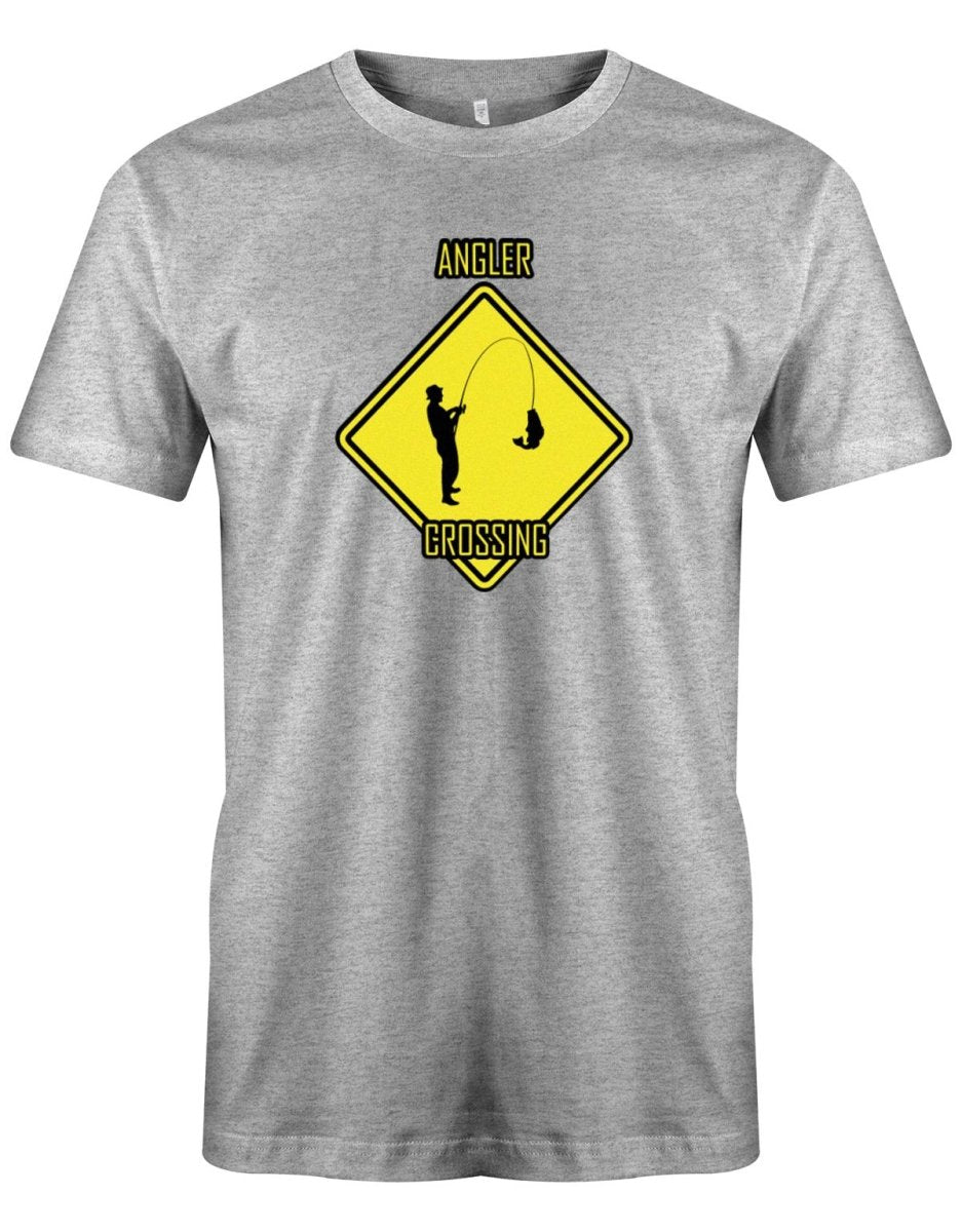 Angler Crossing - angeln - Herren T-Shirt - T-Shirt bedrucken mit lustigen Sprüchen bei - myShirtStore