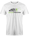 Angler Evolution - angeln - Herren T-Shirt - T-Shirt bedrucken mit lustigen Sprüchen bei - myShirtStore