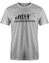 Angler Evolution - angeln - Herren T-Shirt - T-Shirt bedrucken mit lustigen Sprüchen bei - myShirtStore