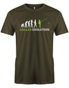 Angler Evolution - angeln - Herren T-Shirt - T-Shirt bedrucken mit lustigen Sprüchen bei - myShirtStore