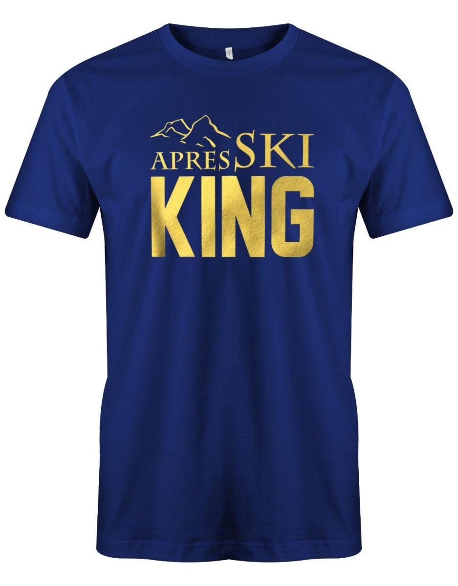 Apres Ski King - Herren T-Shirt - T-Shirt bedrucken mit lustigen Sprüchen bei - myShirtStore