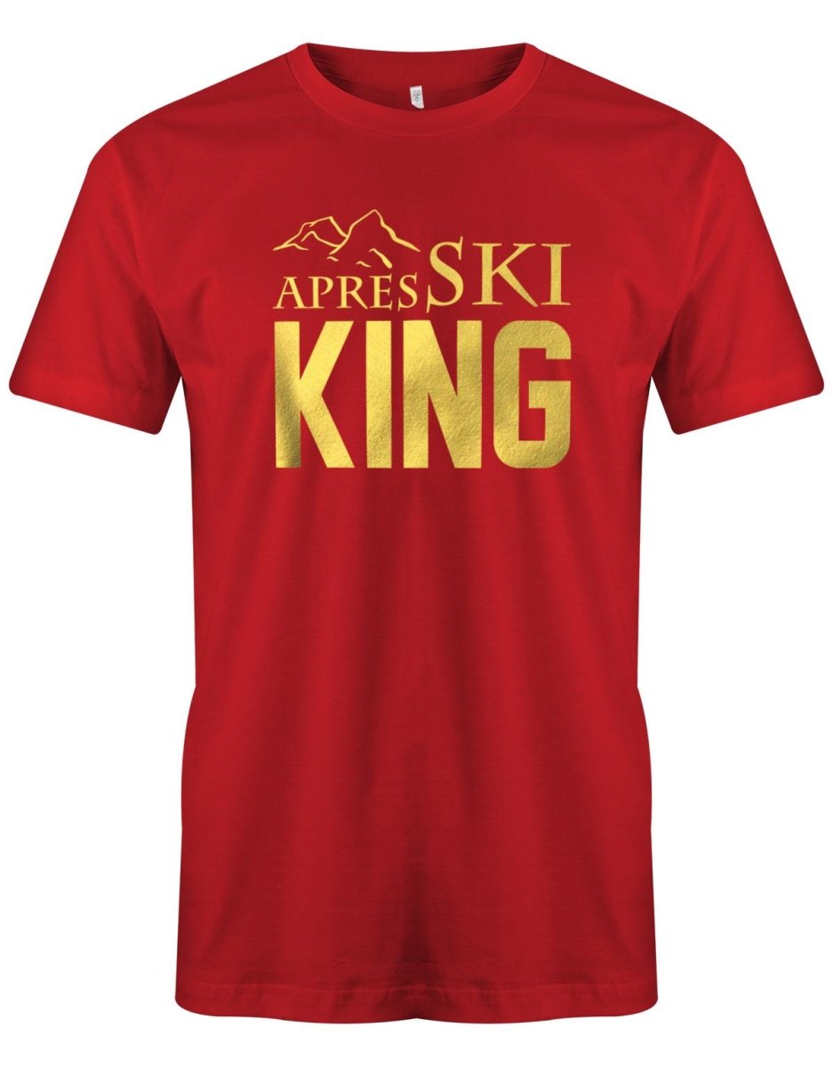 Apres Ski King - Herren T-Shirt - T-Shirt bedrucken mit lustigen Sprüchen bei - myShirtStore