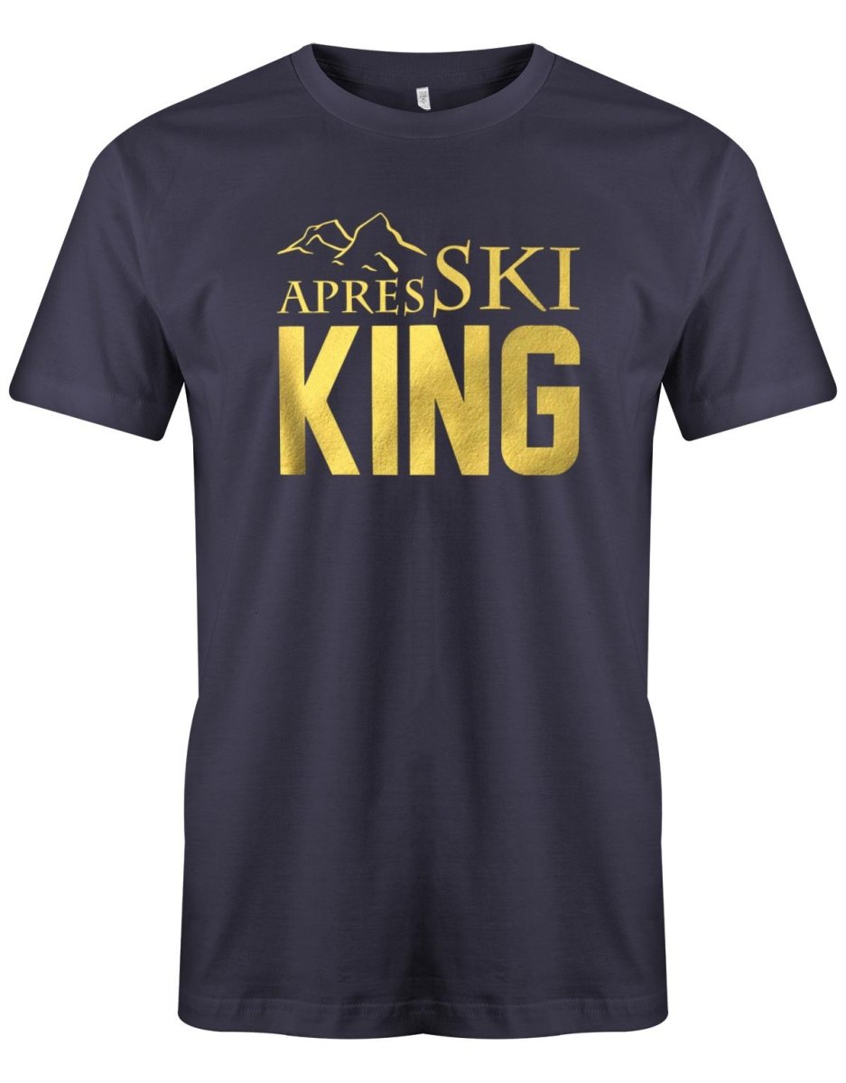 Apres Ski King - Herren T-Shirt - T-Shirt bedrucken mit lustigen Sprüchen bei - myShirtStore