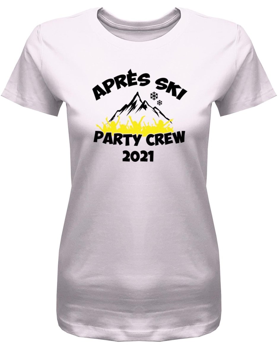 Apres Ski Party Crew - Gruppen Ski Kleidung - Damen T-Shirt - T-Shirt bedrucken mit lustigen Sprüchen bei - myShirtStore