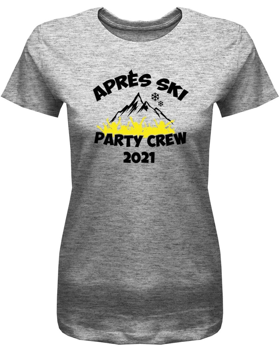 Apres Ski Party Crew - Gruppen Ski Kleidung - Damen T-Shirt - T-Shirt bedrucken mit lustigen Sprüchen bei - myShirtStore