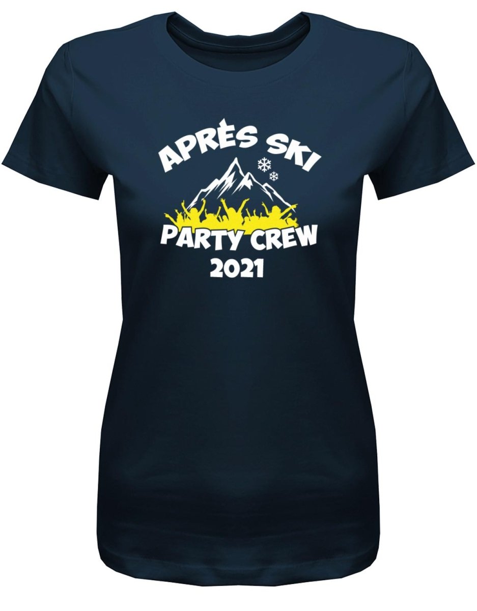 Apres Ski Party Crew - Gruppen Ski Kleidung - Damen T-Shirt - T-Shirt bedrucken mit lustigen Sprüchen bei - myShirtStore