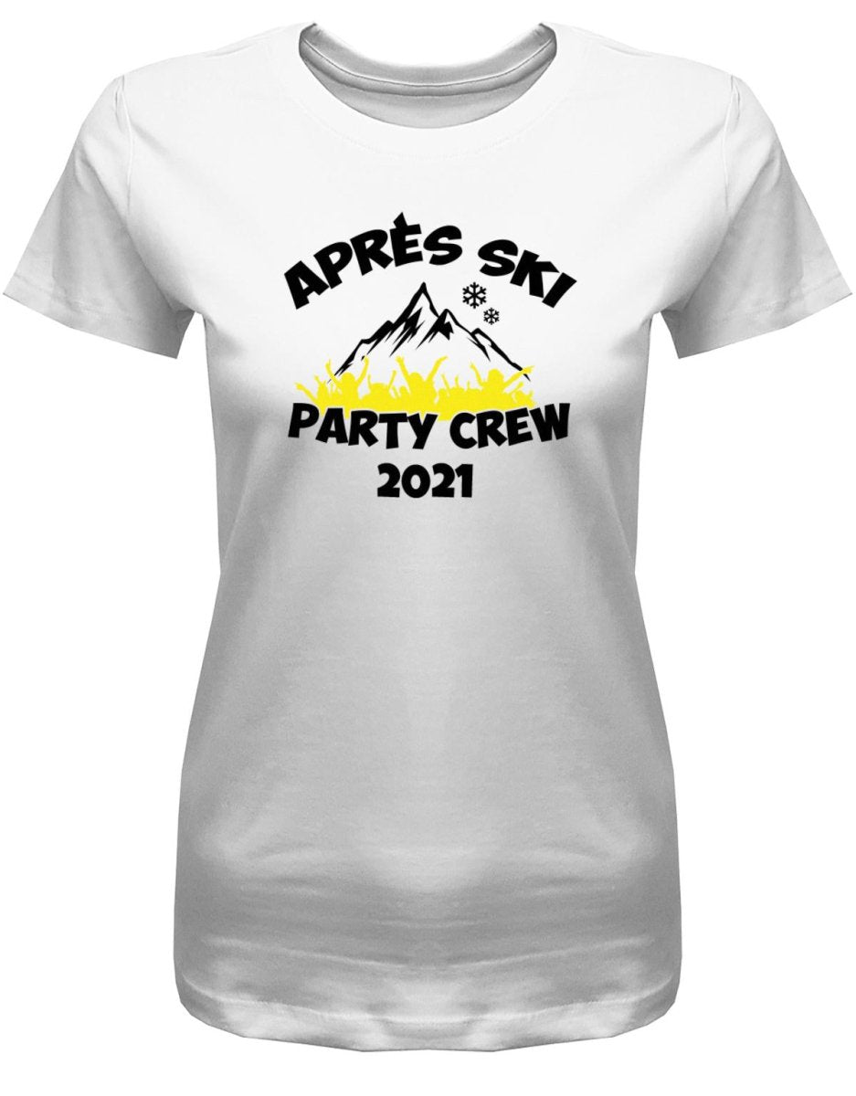 Apres Ski Party Crew - Gruppen Ski Kleidung - Damen T-Shirt - T-Shirt bedrucken mit lustigen Sprüchen bei - myShirtStore