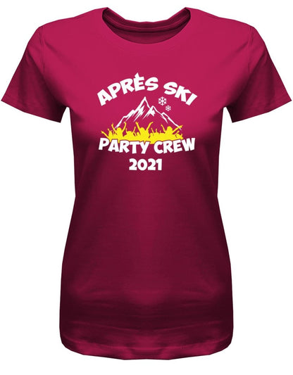 Apres Ski Party Crew - Gruppen Ski Kleidung - Damen T-Shirt - T-Shirt bedrucken mit lustigen Sprüchen bei - myShirtStore