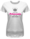 Auch eine Prinzessin haut Dir eine rein - Damen T-Shirt - T-Shirt bedrucken mit lustigen Sprüchen bei - myShirtStore