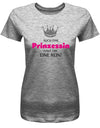 Auch eine Prinzessin haut Dir eine rein - Damen T-Shirt - T-Shirt bedrucken mit lustigen Sprüchen bei - myShirtStore