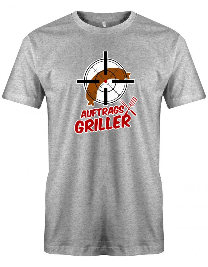 Auftragsgriller - grillen - Griller Fleisch kochen - Herren T-Shirt - T-Shirt bedrucken mit lustigen Sprüchen bei - myShirtStore