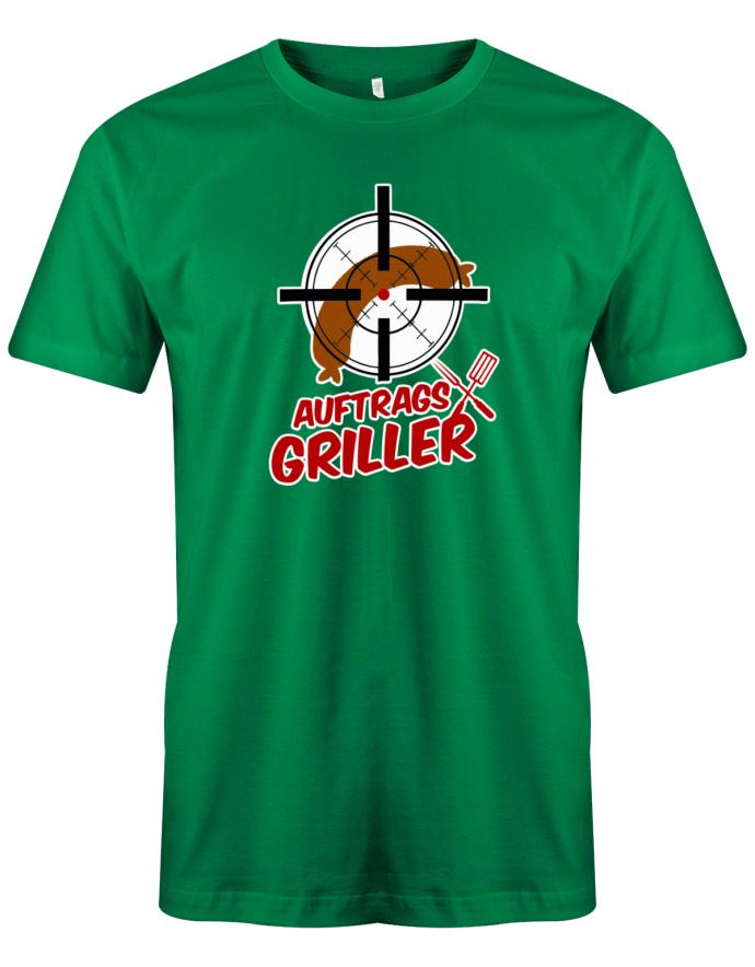 Auftragsgriller - grillen - Griller Fleisch kochen - Herren T-Shirt - T-Shirt bedrucken mit lustigen Sprüchen bei - myShirtStore