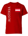 Austria Fahne EM WM - Österreich - Fan - Kinder T-Shirt - T-Shirt bedrucken mit lustigen Sprüchen bei - myShirtStore