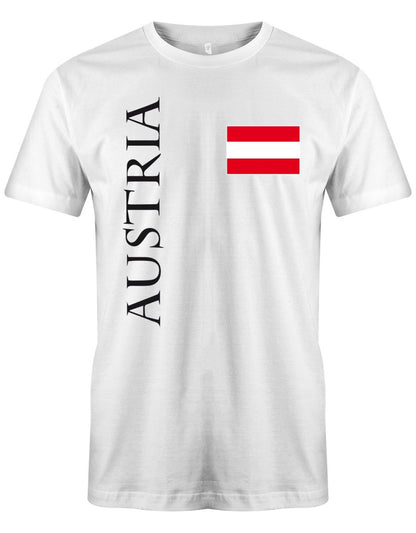 Austria Fahne EM WM - Österreich - Herren T-Shirt - T-Shirt bedrucken mit lustigen Sprüchen bei - myShirtStore