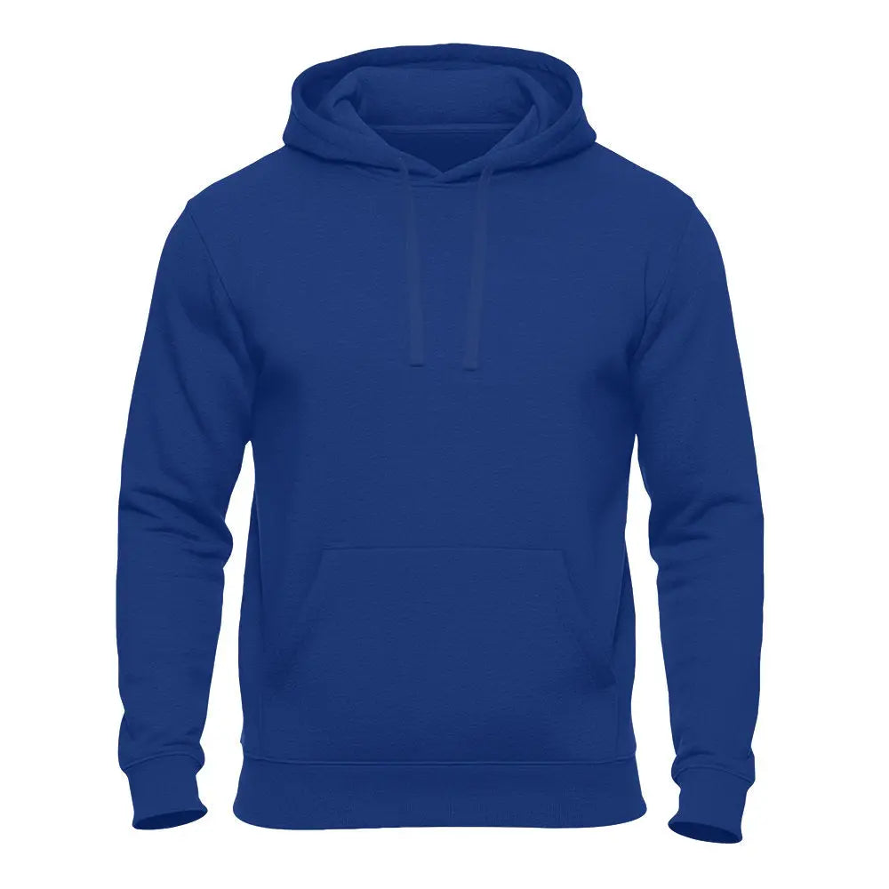 Einfarbiger Basic Unisex Hoodie in Royalblau – Kapuzenpullover für Damen und Herren