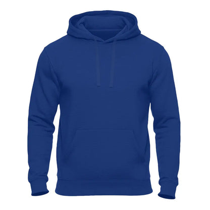 Einfarbiger Basic Unisex Hoodie in Royalblau – Kapuzenpullover für Damen und Herren