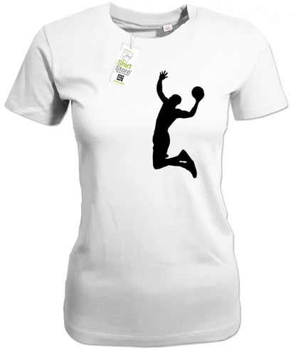 Basketball Dunk - Damen T-Shirt - T-Shirt bedrucken mit lustigen Sprüchen bei - myShirtStore