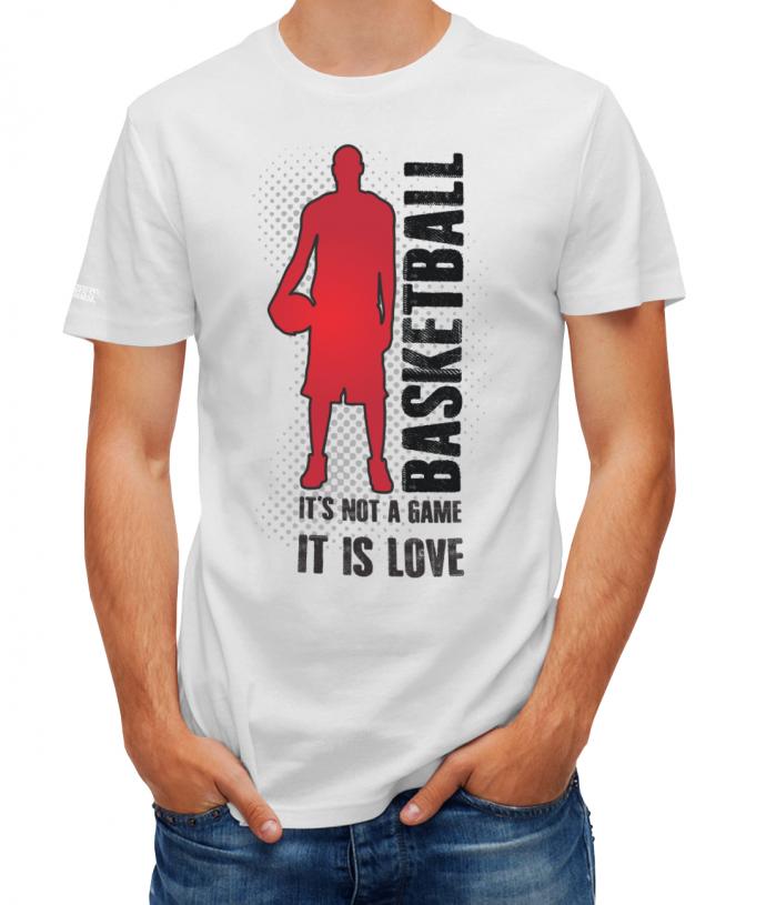 Basketball - Its not a game is it Love - Basketball Motiv Shirt Herren - T-Shirt bedrucken mit lustigen Sprüchen bei - myShirtStore