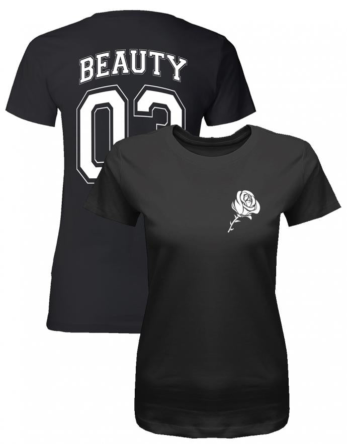 Beauty 03 - Partner - Damen T-Shirt - T-Shirt bedrucken mit lustigen Sprüchen bei - myShirtStore