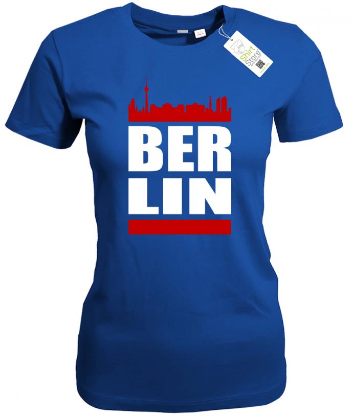 BER LIN - Skyline - Berlin - Damen T-Shirt - T-Shirt bedrucken mit lustigen Sprüchen bei - myShirtStore