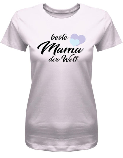 Beste Mama der Welt - Herzchen - Mom - Damen T-Shirt - T-Shirt bedrucken mit lustigen Sprüchen bei - myShirtStore