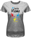 Beste Mama - Wunschname Kindername - 3 Kinder - Muttertag - Damen T-Shirt - T-Shirt bedrucken mit lustigen Sprüchen bei - myShirtStore