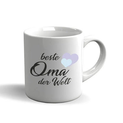 Tasse Beste Oma der Welt – Herzmotiv – Geschenk für Großmütter
