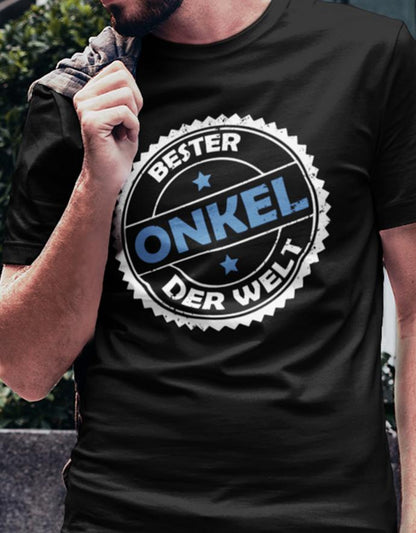 Bester Onkel der Welt Grunge - Stempel - Herren T-Shirt - T-Shirt bedrucken mit lustigen Sprüchen bei - myShirtStore