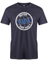 Bester Papa der Welt Stempel Grunge Look - Papa Shirt Herren - T-Shirt bedrucken mit lustigen Sprüchen bei - myShirtStore