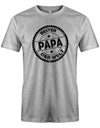 Bester Papa der Welt Stempel Grunge Look - Papa Shirt Herren - T-Shirt bedrucken mit lustigen Sprüchen bei - myShirtStore