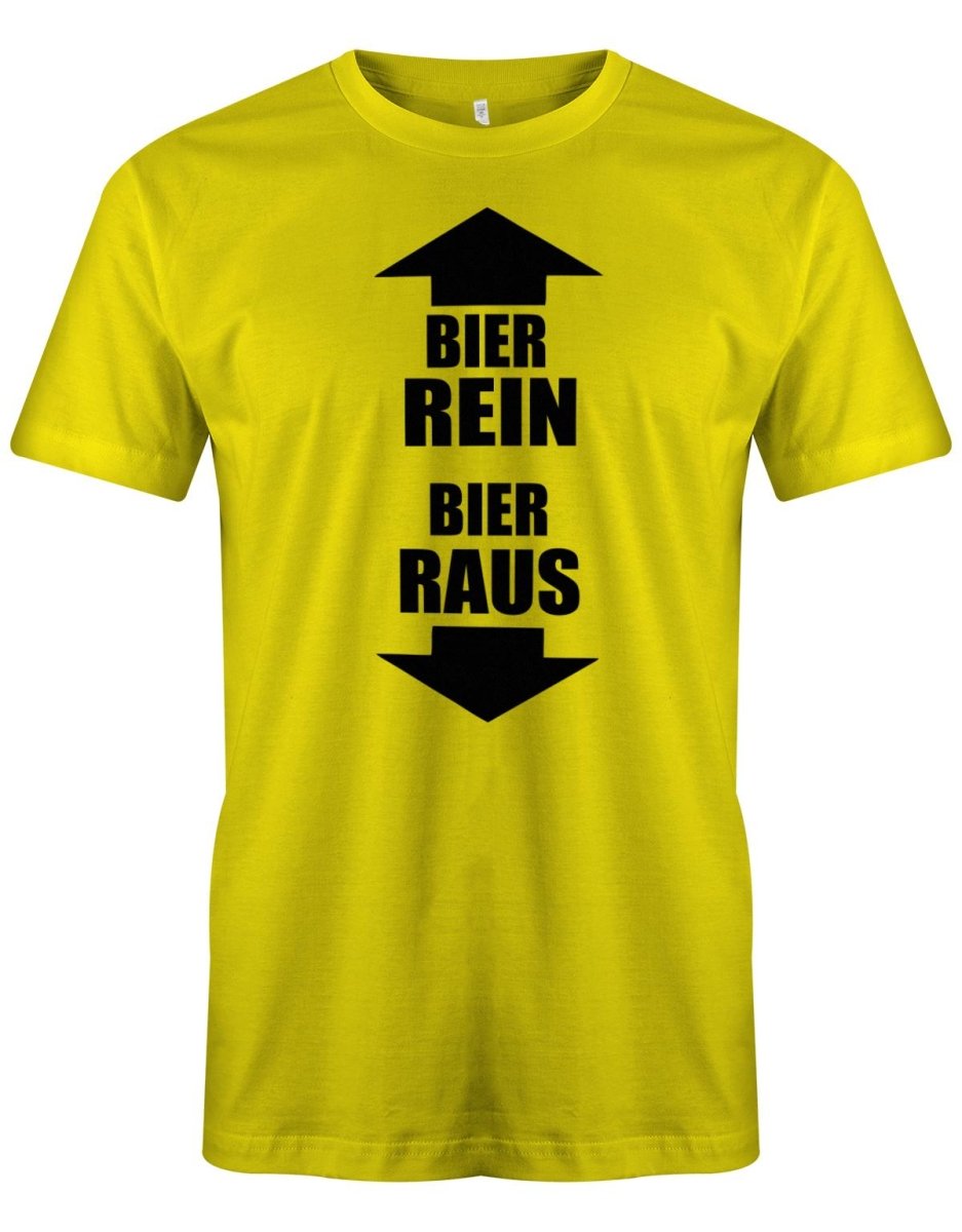 Bier rein - Bier raus - Fun - Herren T-Shirt - T-Shirt bedrucken mit lustigen Sprüchen bei - myShirtStore