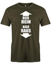 Bier rein - Bier raus - Fun - Herren T-Shirt - T-Shirt bedrucken mit lustigen Sprüchen bei - myShirtStore