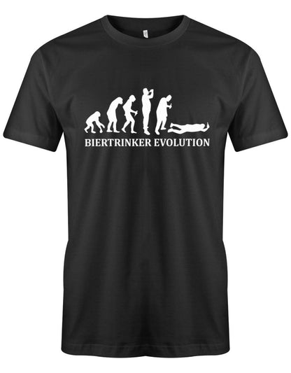 Biertrinker Evolution - Bier Herren T-Shirt - T-Shirt bedrucken mit lustigen Sprüchen bei - myShirtStore