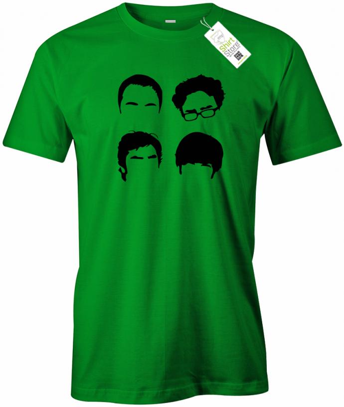 Big Bang Theory Frisuren - Nerd - Herren T-Shirt - T-Shirt bedrucken mit lustigen Sprüchen bei - myShirtStore