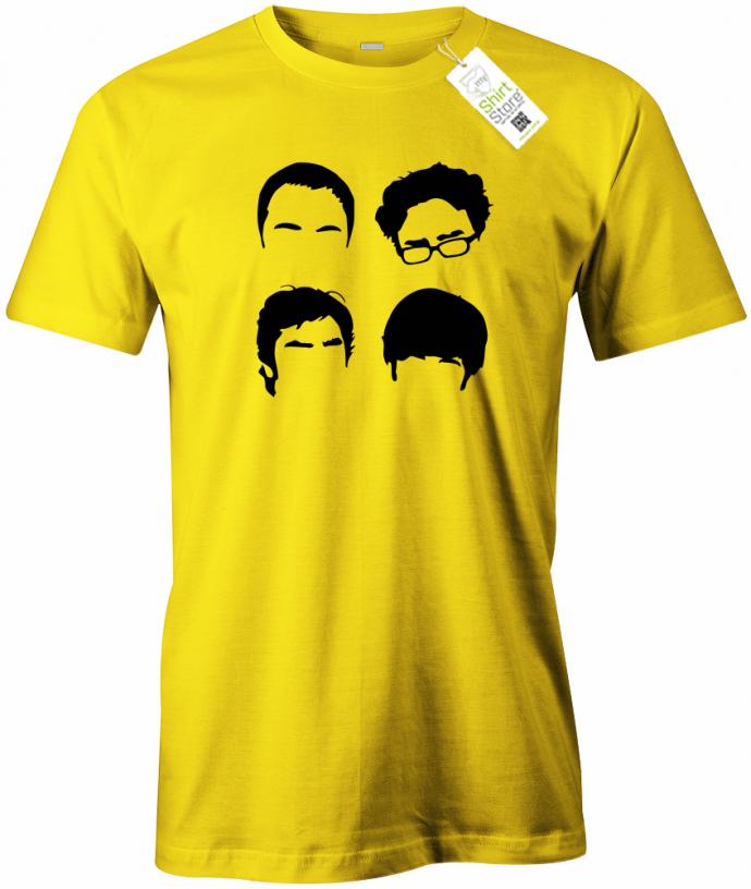 Big Bang Theory Frisuren - Nerd - Herren T-Shirt - T-Shirt bedrucken mit lustigen Sprüchen bei - myShirtStore