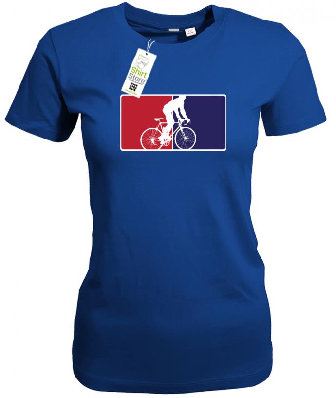 Biker Logo - Fahrradfahrer - Damen T-Shirt - T-Shirt bedrucken mit lustigen Sprüchen bei - myShirtStore