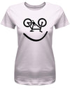 Biker Smiley - Fahrrad - Damen T-Shirt - T-Shirt bedrucken mit lustigen Sprüchen bei - myShirtStore