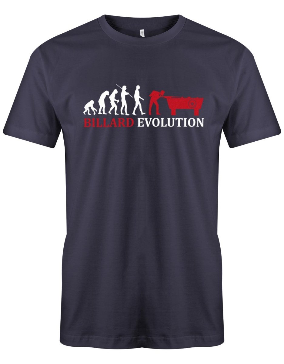 Billard Evolution - Heren T-Shirt - T-Shirt bedrucken mit lustigen Sprüchen bei - myShirtStore