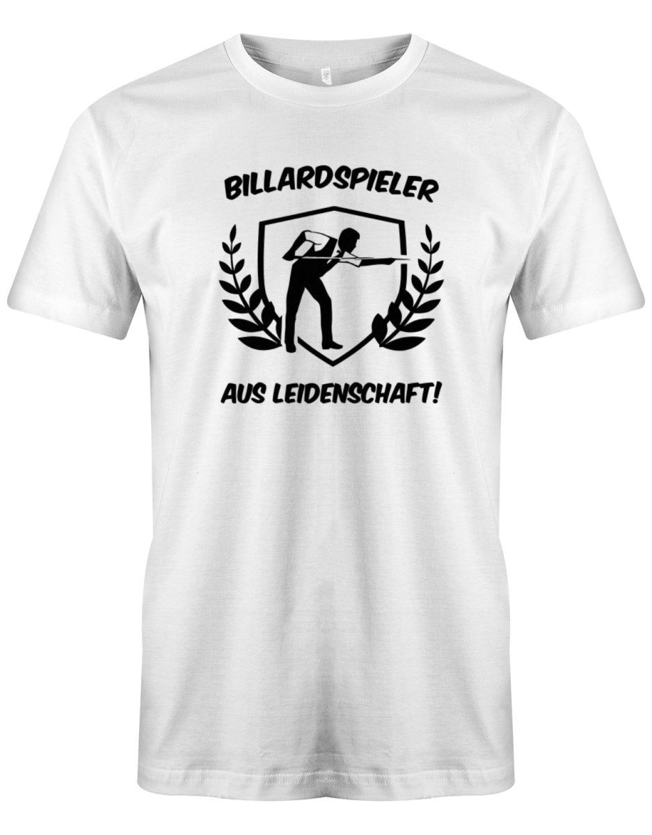 Billardspieler aus Leidenschaft - Herren T-Shirt - T-Shirt bedrucken mit lustigen Sprüchen bei - myShirtStore