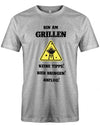 Bin am grillen - keine Tipps - Bier bringen - Abflug - Herren T-Shirt - T-Shirt bedrucken mit lustigen Sprüchen bei - myShirtStore