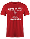 Biste braun und weisst nichts mehr war der Urlaub legendär - Mallorca - Herren T-Shirt - T-Shirt bedrucken mit lustigen Sprüchen bei - myShirtStore