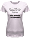 Brave Mädchen kommen in den Himmel böse Mädchen auf die Wiesn - Oktober - Volksfest Trachten - Damen T-Shirt - T-Shirt bedrucken mit lustigen Sprüchen bei - myShirtStore