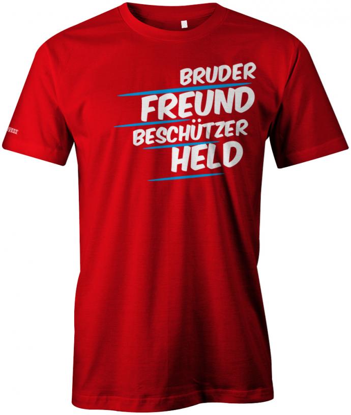 Bruder Freund Beschützer Held - Herren T-Shirt - T-Shirt bedrucken mit lustigen Sprüchen bei - myShirtStore